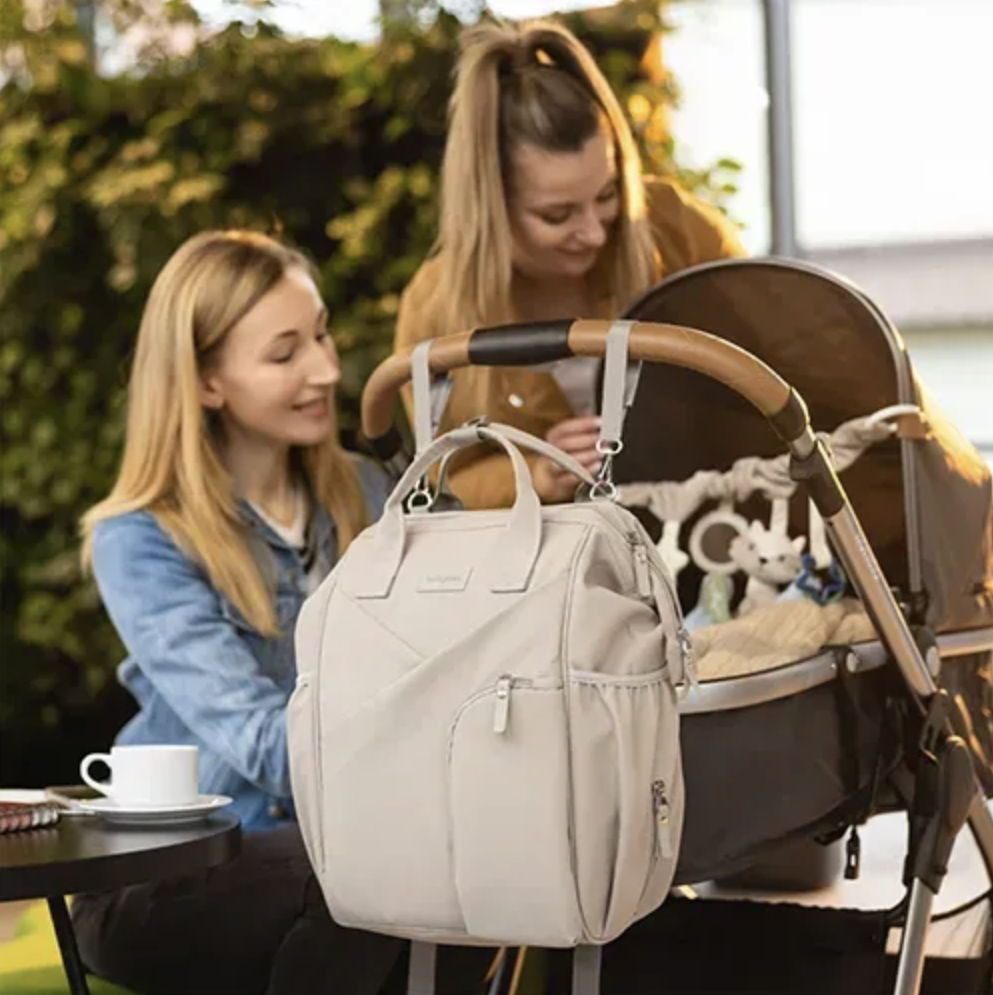 Рюкзак для коляски и мамы Babyono "Modern Style" с пеленальным матрасиком и универсальным креплением к коляске