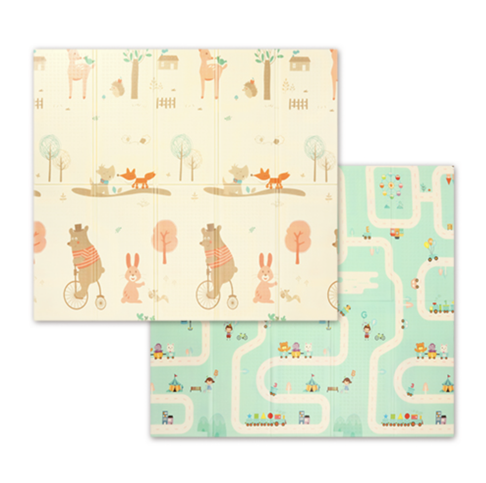 Развивающий коврик из пены XPE BabyOno 180 x 200 см для новорождённых с противоскользящей поверхностью