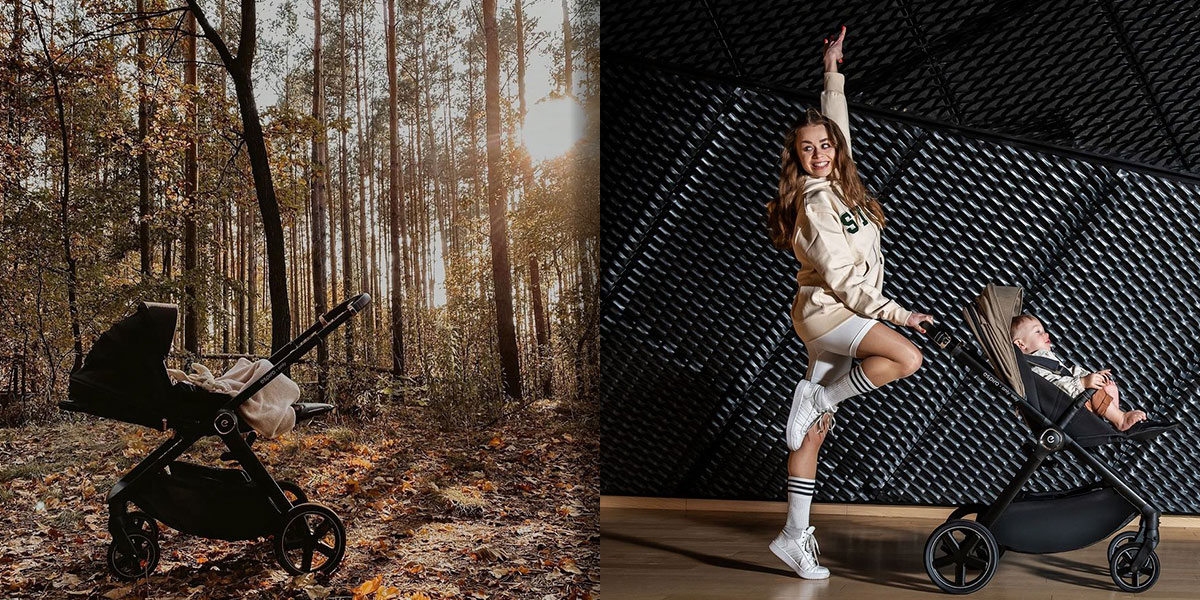 Прогулянкова коляска Espiro Only Way з великими колесами та реверсивним прогулянковим блоком новинка 2024-2025 року