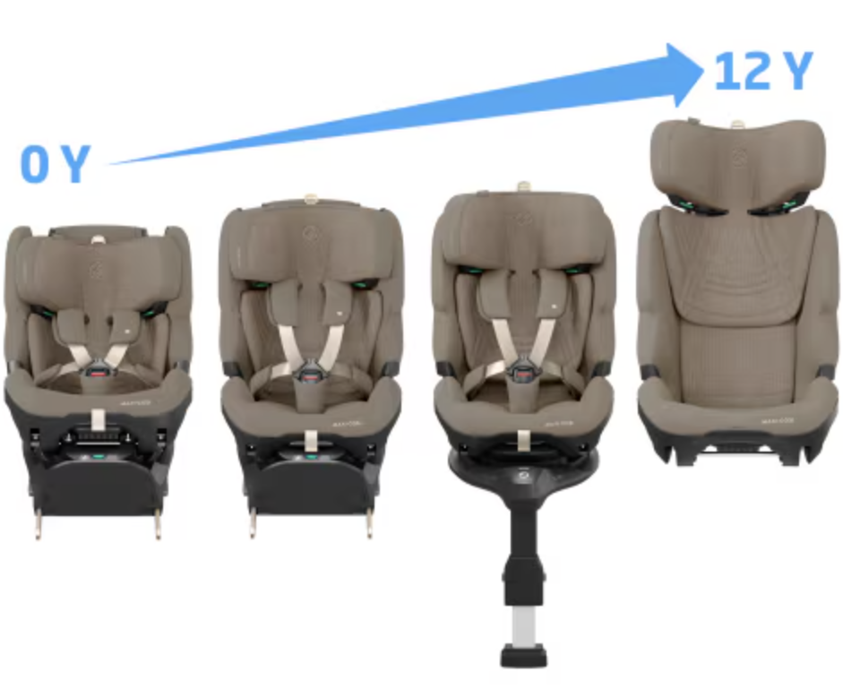автокрісло новинка 2026 року для новонароджених від 3-х місяців Maxi-Cosi Pearl XL Slide Pro группа автокрісла 0,1,2,3